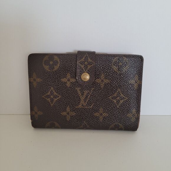 LOUIS VUITTON Portefeuille Viennois Bifold Wallet Monogram Brown Medium Purse - Picture 1 of 11